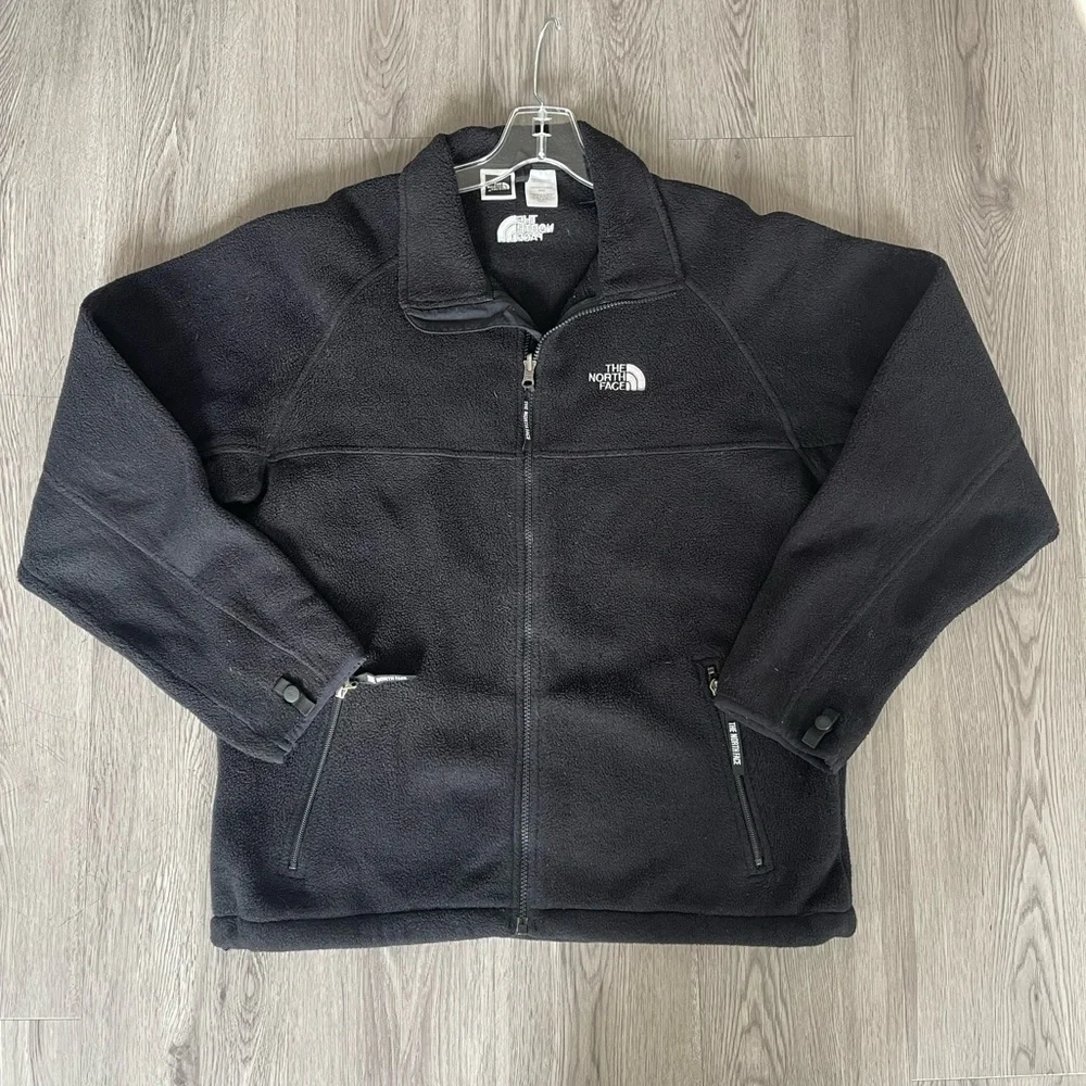 The North face polartec black fleece zipper sweater